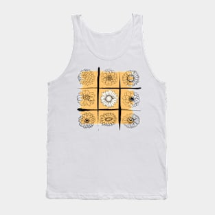 Flower head grid Tank Top